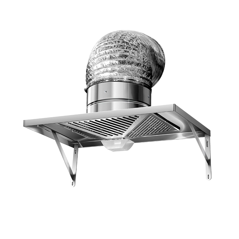Hindi kinakalawang na asero na pader na naka -mount range hood, saklaw ng hood na may bracket