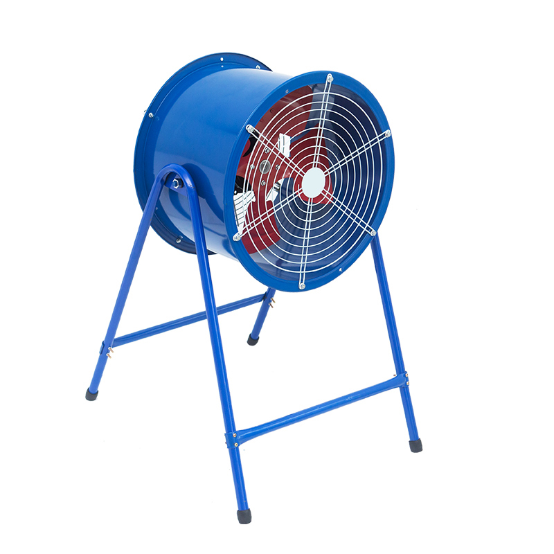 Blue Pneumatic Vertical Bracket Axial Flow Industrial Fan, Mataas na Posisyon-Type na Makapangyarihang Exhaust Fan