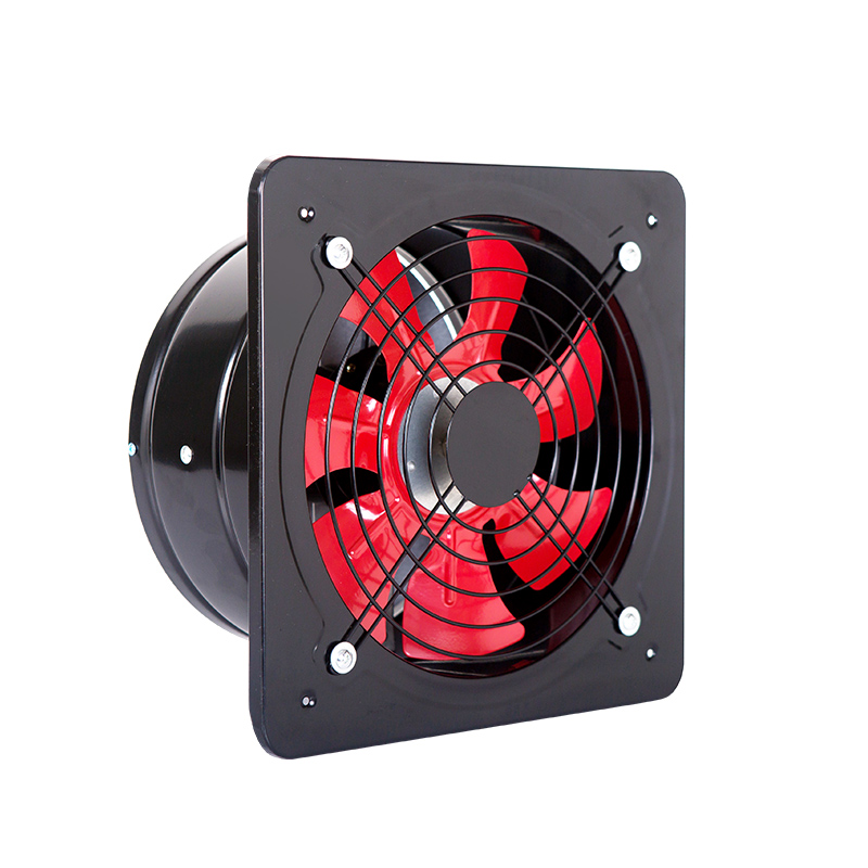 Harap at likuran ng bilog na tagahanga ng bentilasyon, mababang decibel exhaust fan, kusina mataas na kapangyarihan bentilasyon fan